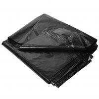 Мешки для мусора "Ромашка" в пластах 120л 70*110см 30мкм ПВД (50) /чёрные/