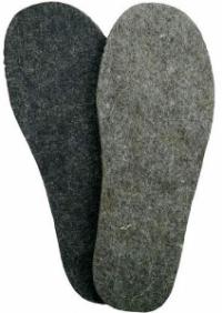 Стельки войлочные серые тонкие 6мм 46 размер (10/700)