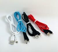 Кабель USB - microUSB (100) /круглый силиконовый/